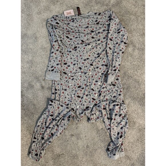 Savage X Fenty Men’s Christmas Jumpsuit Pjs Open Back Long Sleeve Size M NWT - Picture 7 of 8